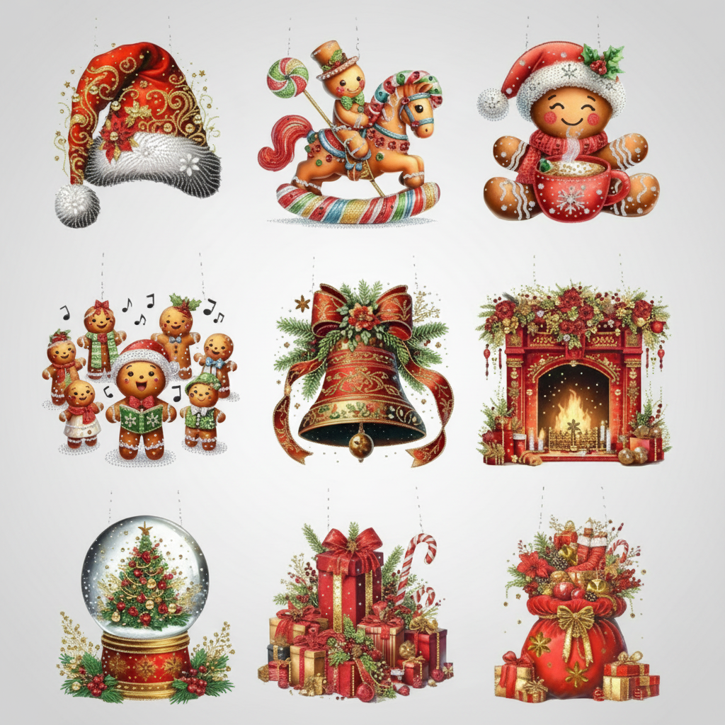 Diamond Painting Weihnachtsanhänger