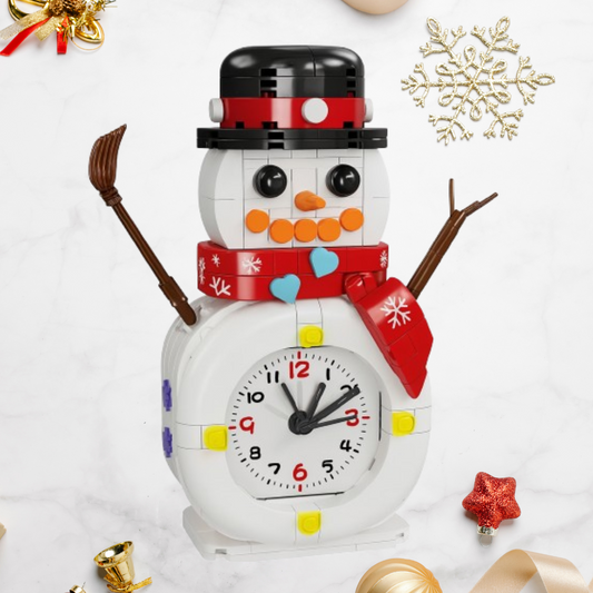 Schneemann-Uhr Bausteinset