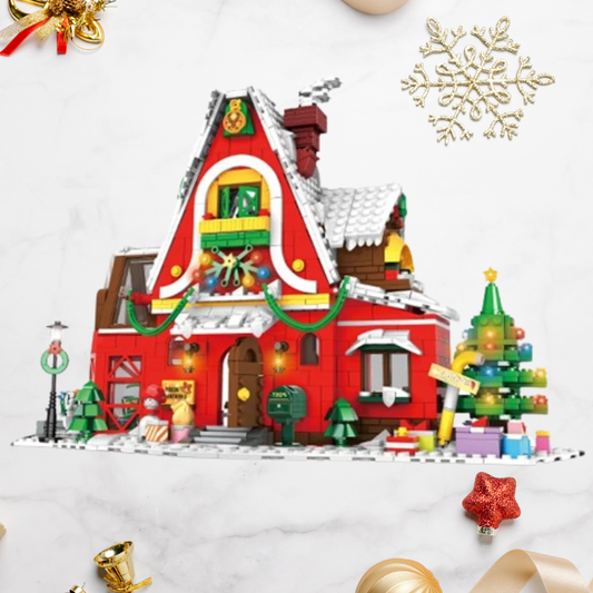 Großes Weihnachtshaus Bausteinset