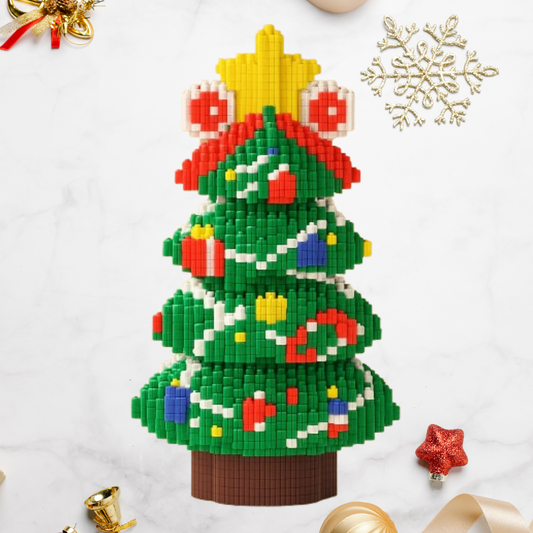 Weihnachtsbaum mit Dekoration Bausteinset