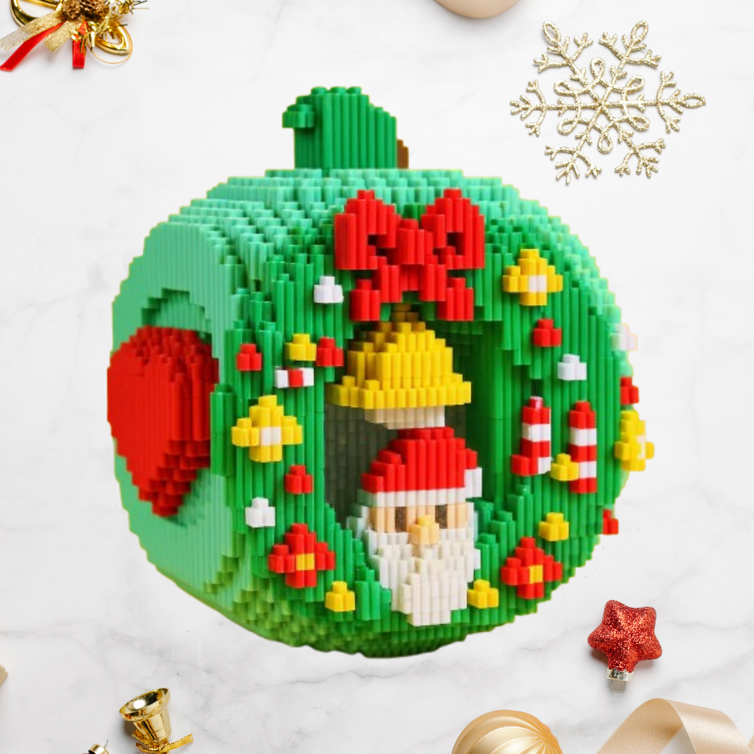 3D Weihnachtsapfel Bausteinset