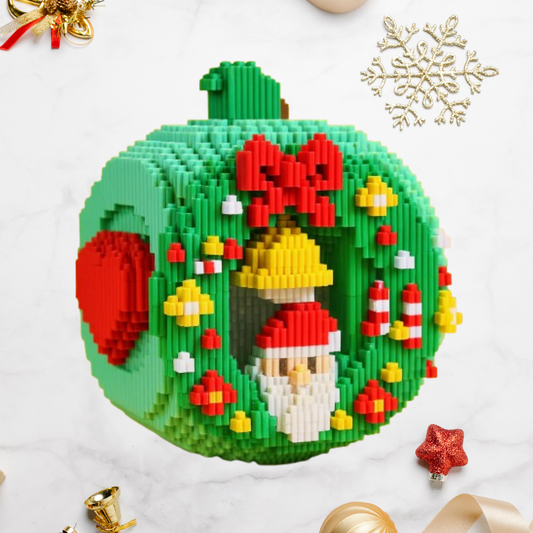 3D Weihnachtsapfel Bausteinset