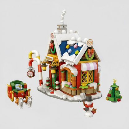 Mini-Weihnachtshaus Bausteinset