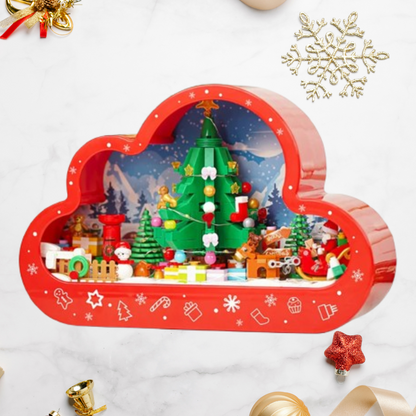 Weihnachtsdorf in der Wolke Bausteinset