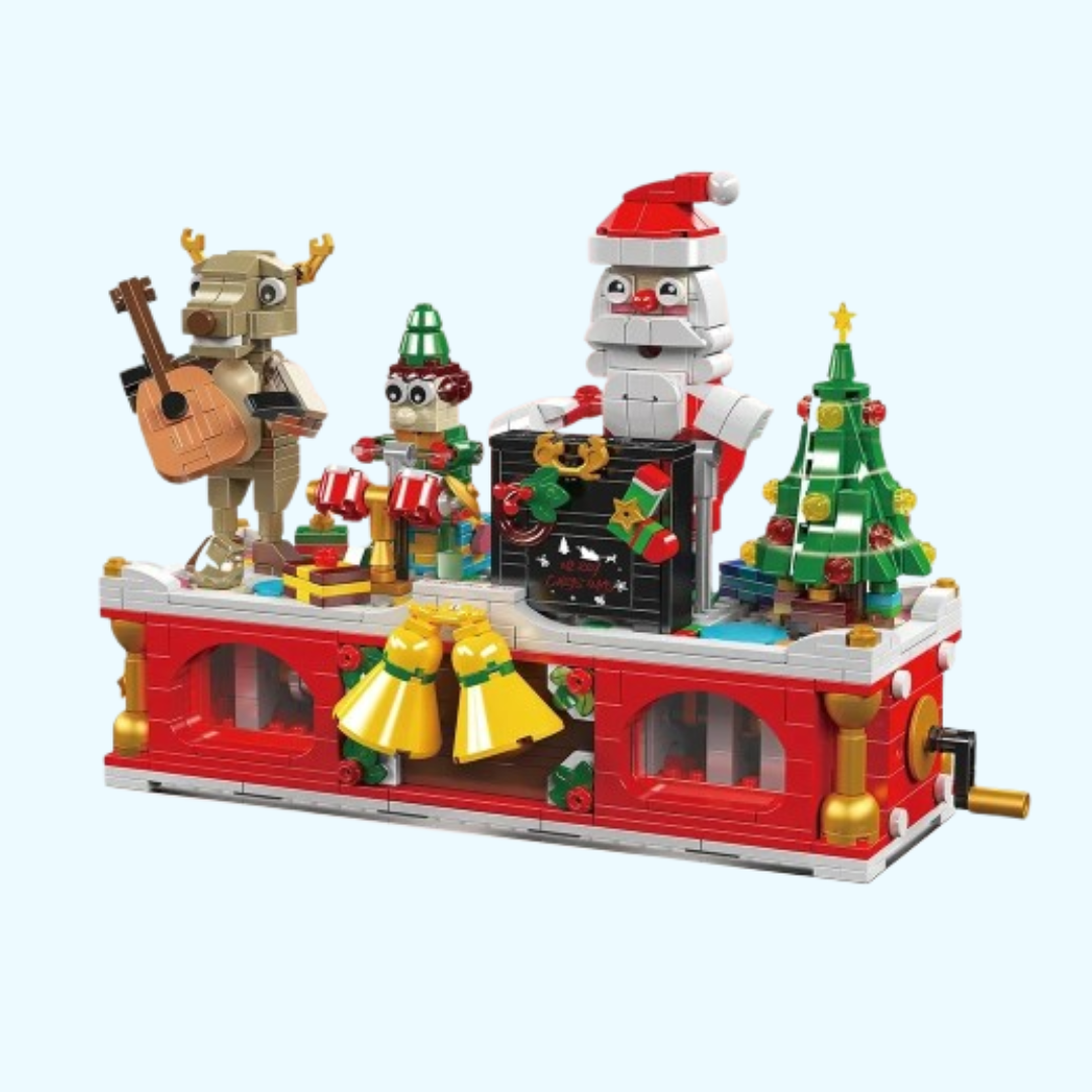 Musikalisches Weihnachtsdorf Bausteinset