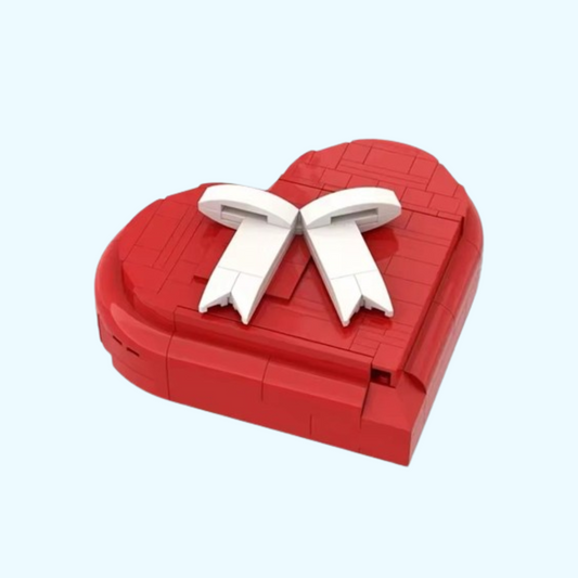 Herzförmige Box Bausteinset