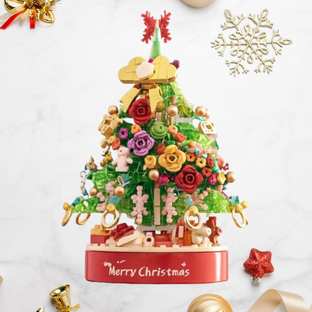 Weihnachtsbaum-Spieluhr Bausteinset