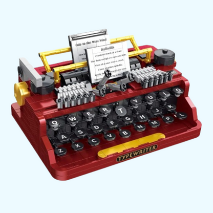 Vintage Schreibmaschine Bausteinset