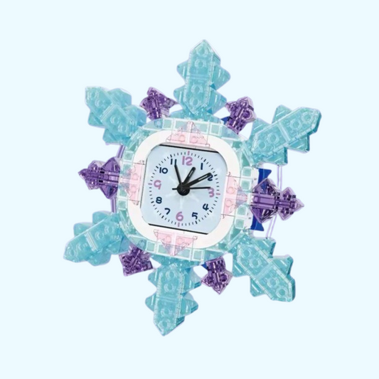 Schneeflocken-Uhr Bausteinset