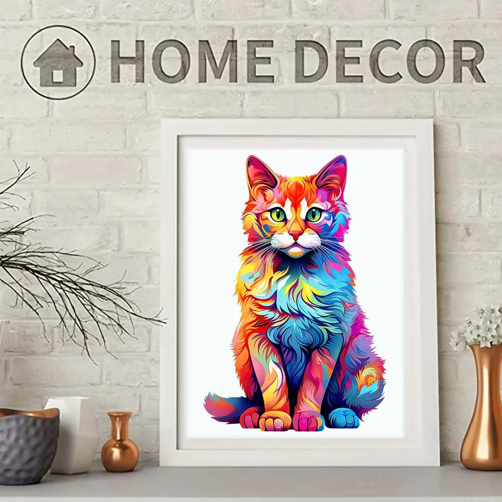 Katze Holzpuzzle
