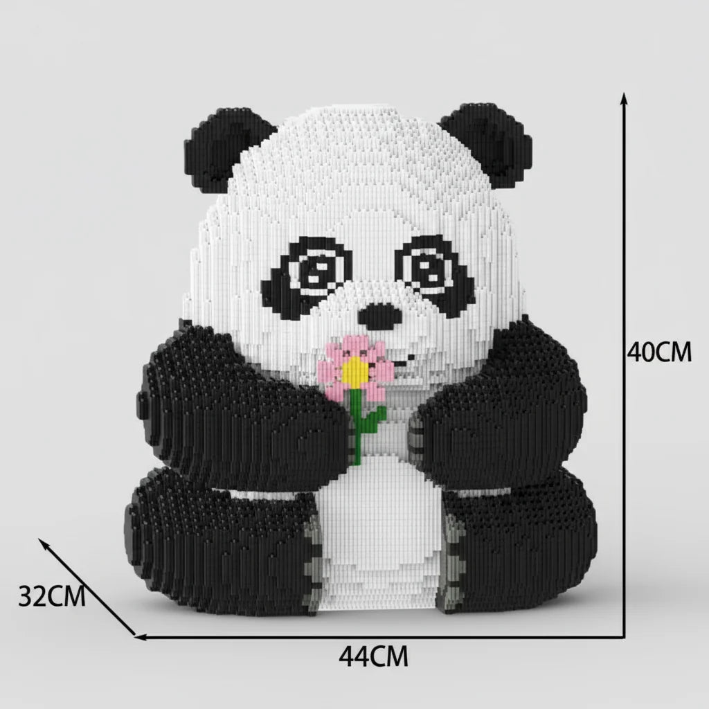 Mega- und Mini-Panda Bausteinset