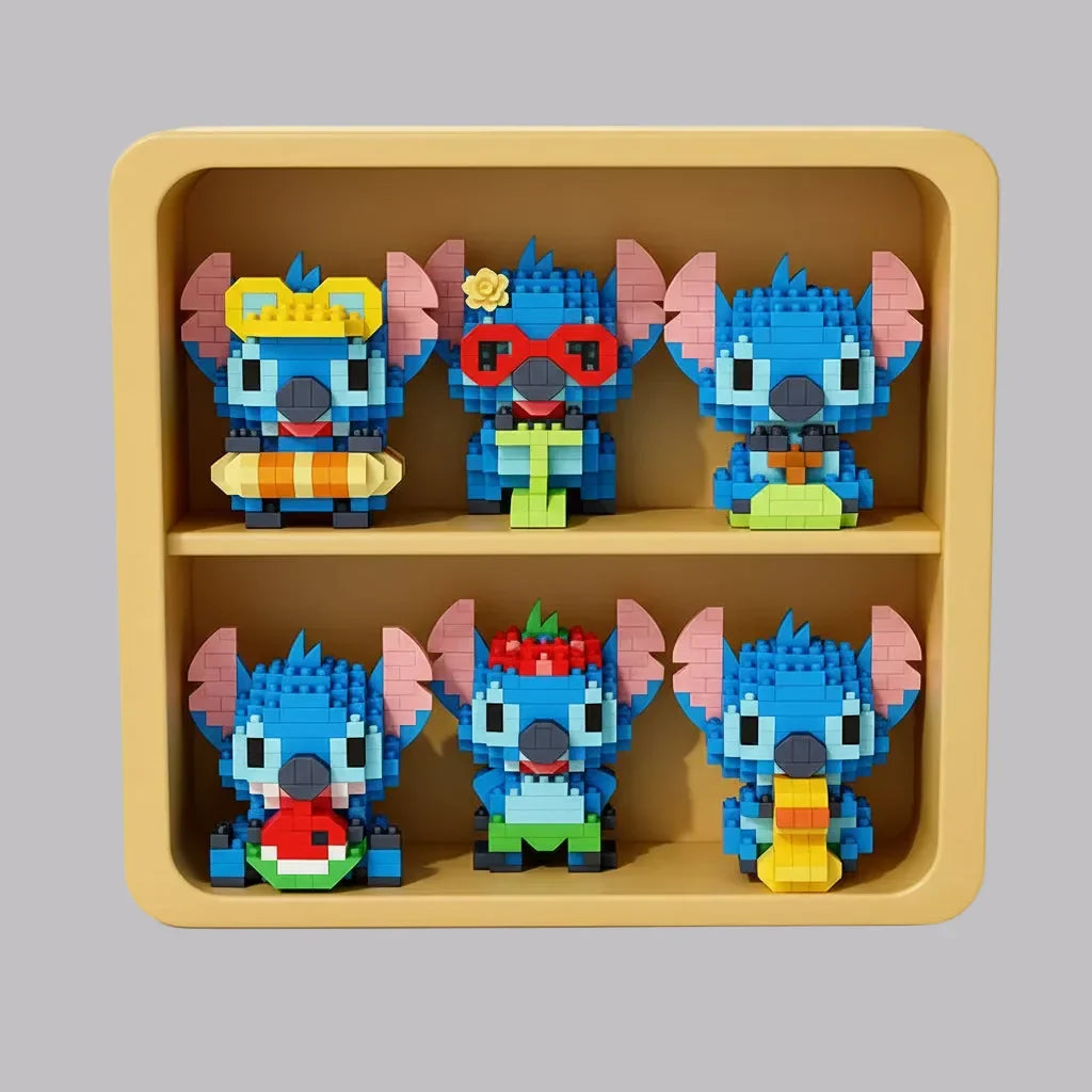 Mini blaue Wesen Bausteinset