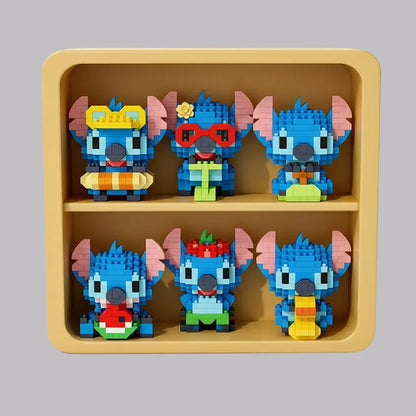 Mini blaue Wesen Bausteinset