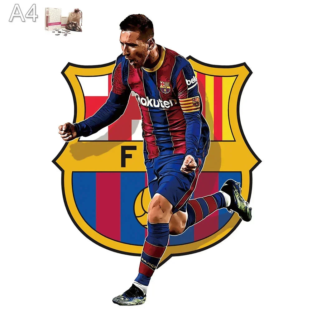 Messi Barcelona Holzpuzzle