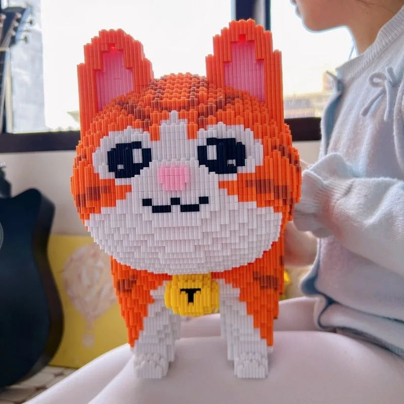 Mega Orange Katze! Bausteinset