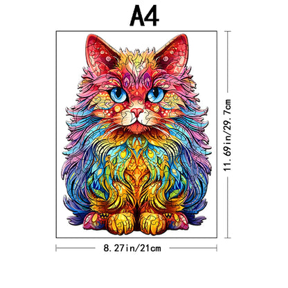 Perserkatze Holzpuzzle