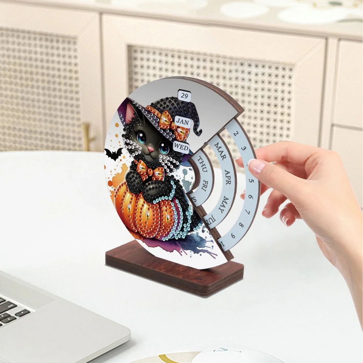 Diamond Painting Halloween-Katze