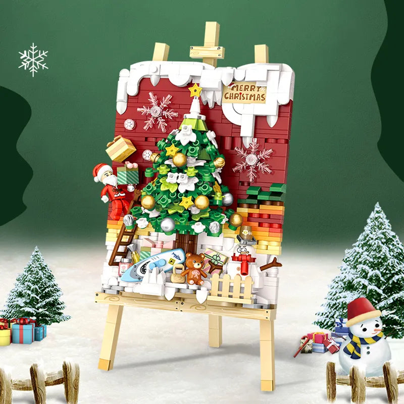 Weihnachtsmalerei Bausteinset