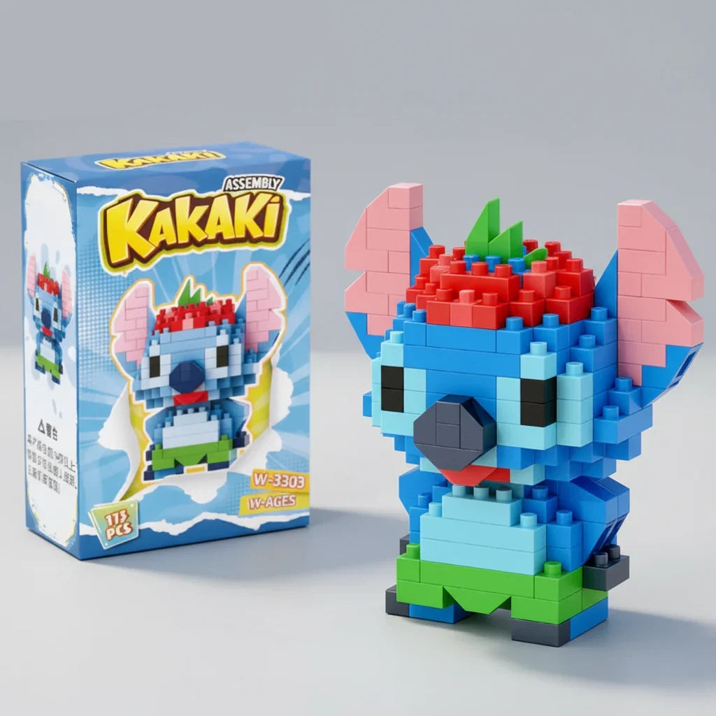 Mini blaue Wesen Bausteinset