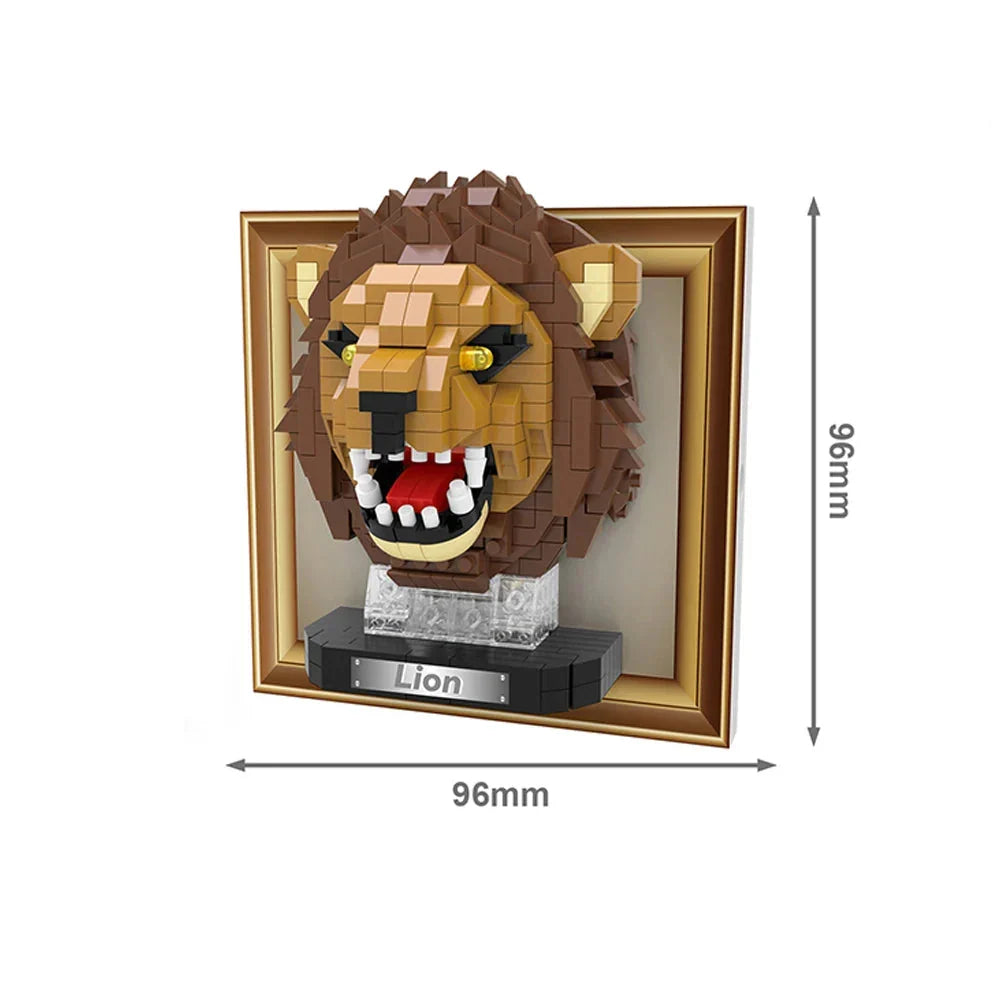 Mini 3D Bild Löwe Bausteinset