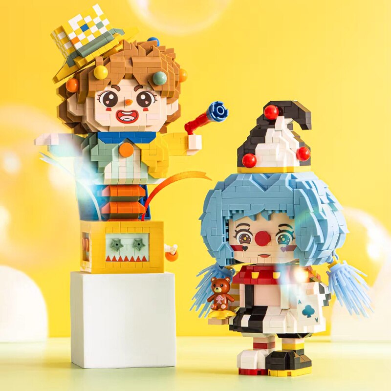 Lustiger Clown Bausteinset