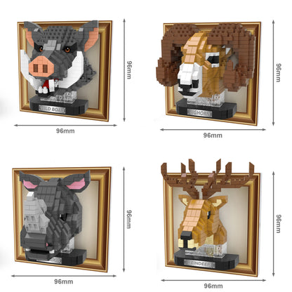 Mini 3D Bild Nashorn Bausteinset