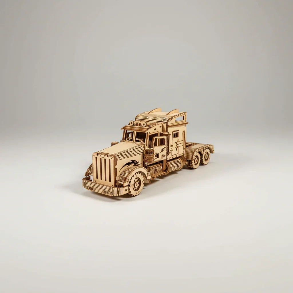 Vintage Amerikanischer Lastwagen 3D-Holzbausatz