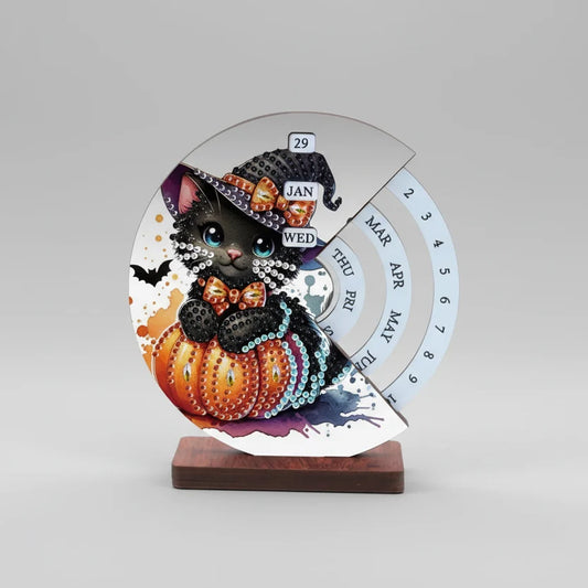 Diamond Painting Halloween-Katze