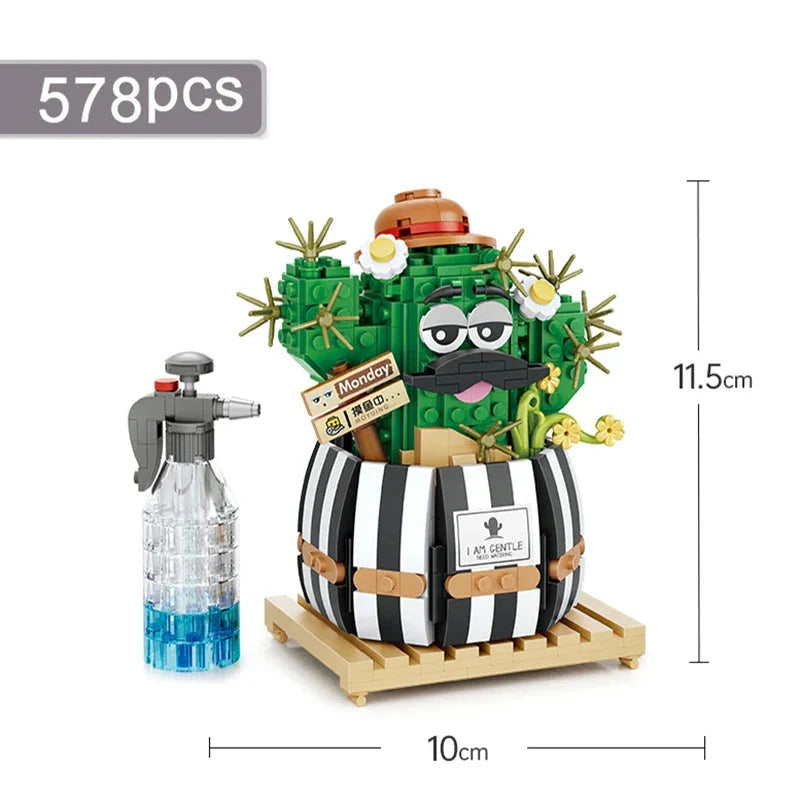 Lustiger Kaktus Bausteinset
