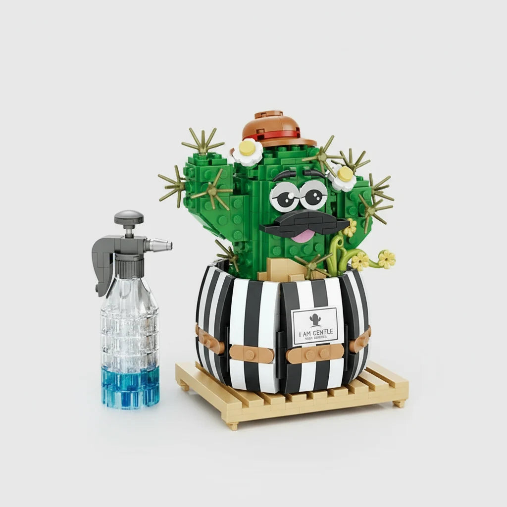 Lustiger Kaktus Bausteinset
