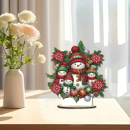 Diamond Painting 5D Schneemann-Familie