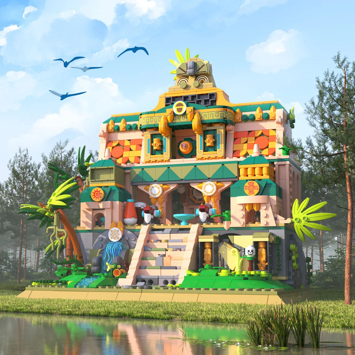Verlorener Tempel Bausteinset