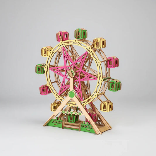 Fröhliches Riesenrad 3D-Holzbausatz