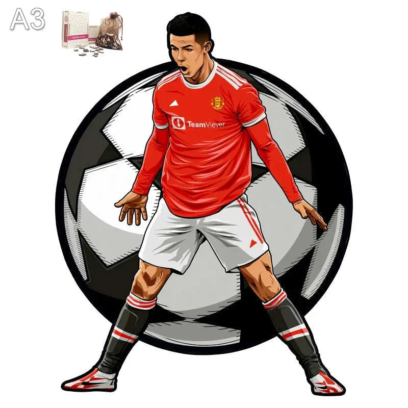 Ronaldo Manchester United Holzpuzzle