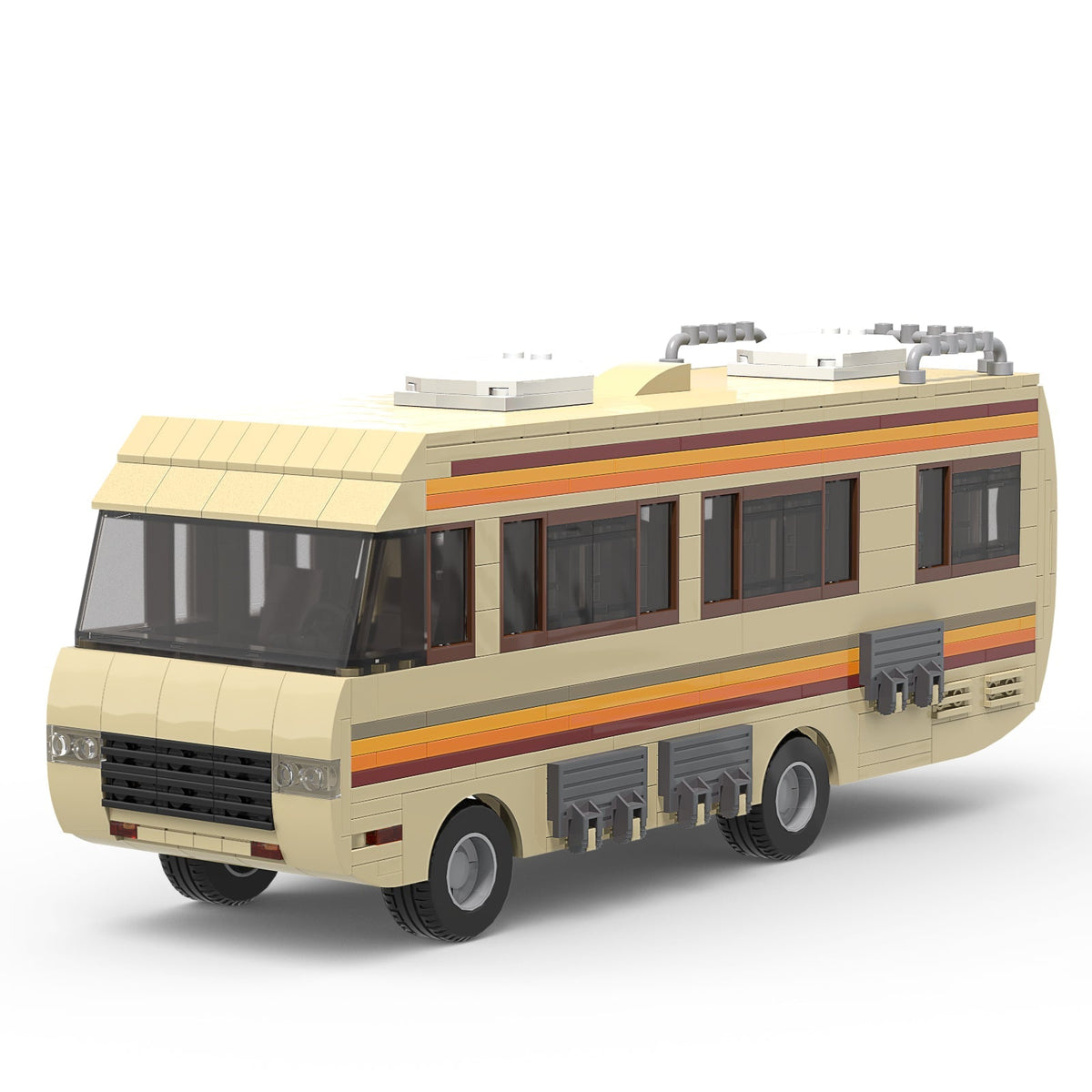 Altmodisches Wohnmobil Bausteinset