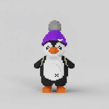 Pinguin mit Mütze Bausteinset