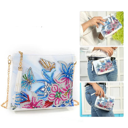 Diamond Painting Handtasche mit Blumen
