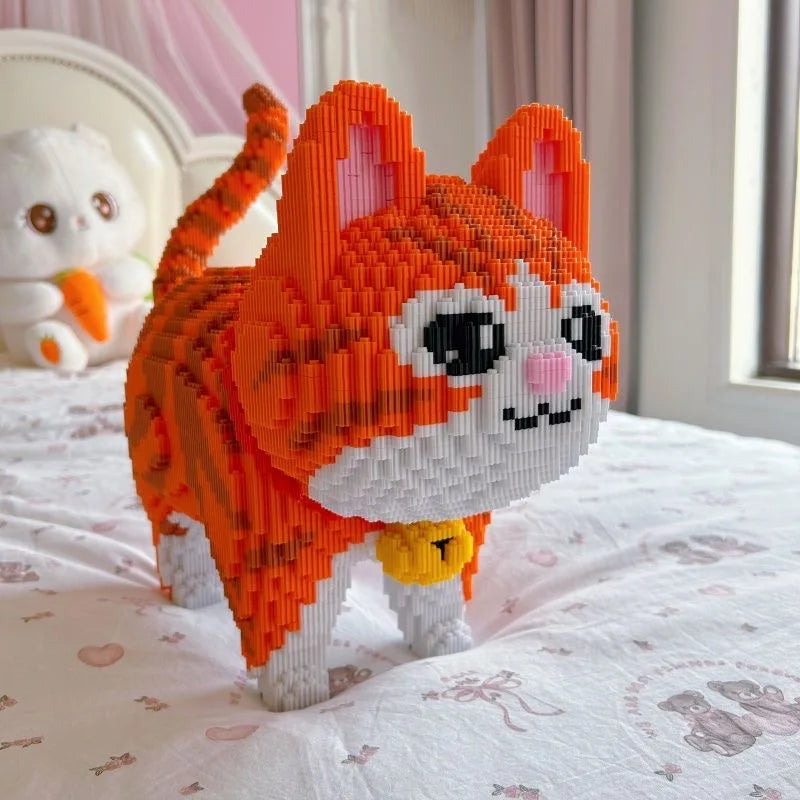 Mega Orange Katze! Bausteinset