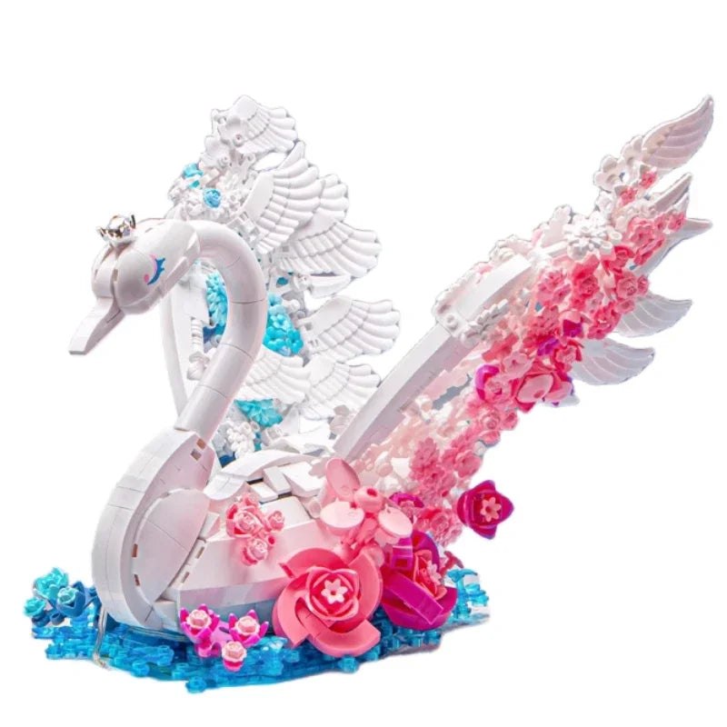 prächtigen Schwan Bausteinset