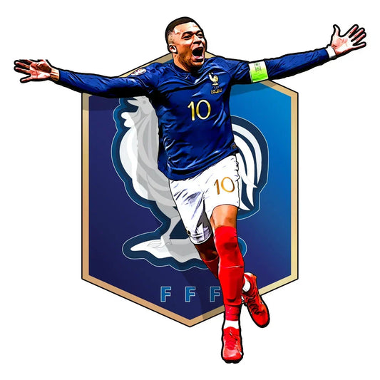 Mbappé Frankreich Heimtrikot Holzpuzzle