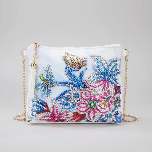 Diamond Painting Handtasche mit Blumen