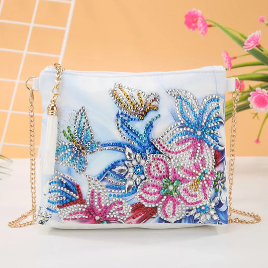 Diamond Painting Handtasche mit Blumen