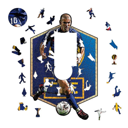 Zinédine Zidane Holzpuzzle