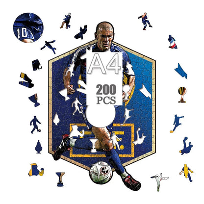 Zinédine Zidane Holzpuzzle