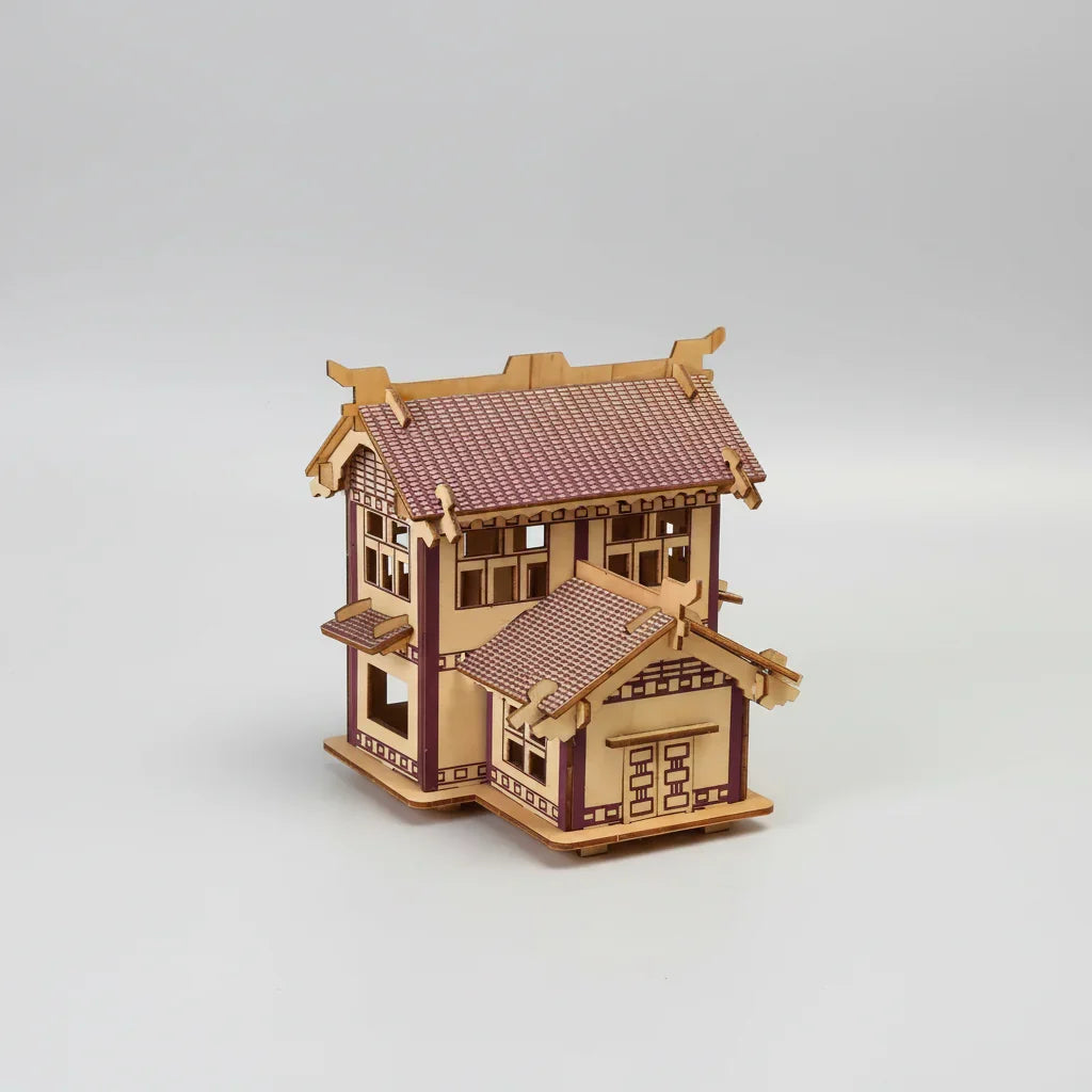 Holzhaus 3D-Holzbausatz