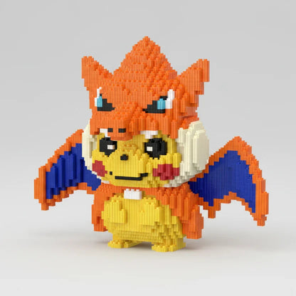 Gelber Blitzdrache Bausteinset