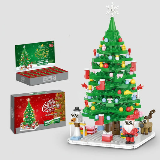 Weihnachtsbaum Adventskalender 24 Tage Bausteinset