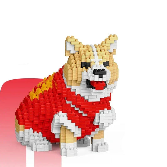 Lustiger Welsh Corgi Bausteinset