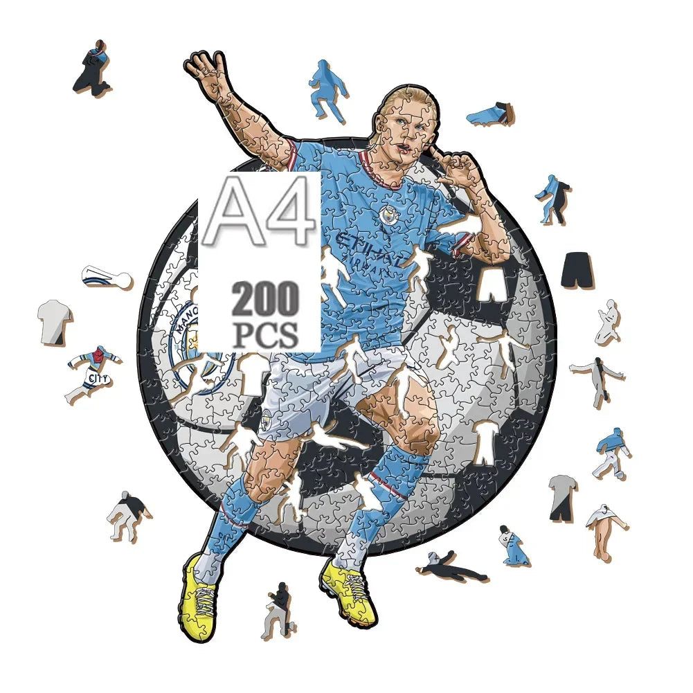 Erling Haaland Holzpuzzle