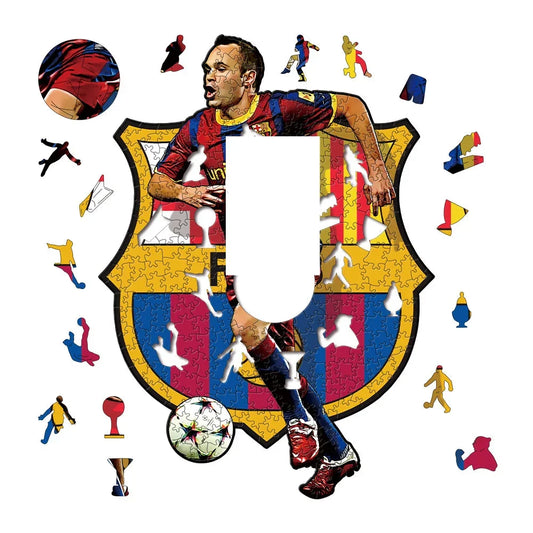 Andrés Iniesta Holzpuzzle